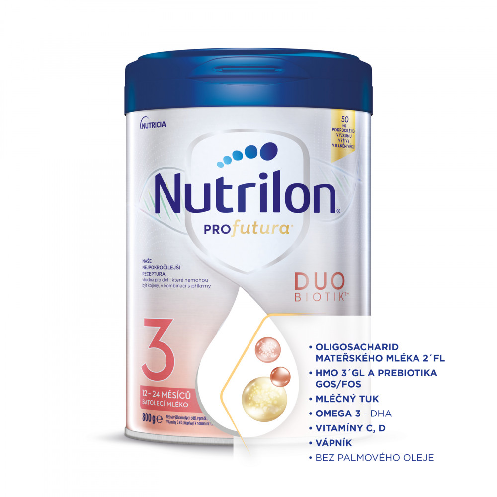 Batolecí mléko Nutrilon 3 Profutura a jeho složení
